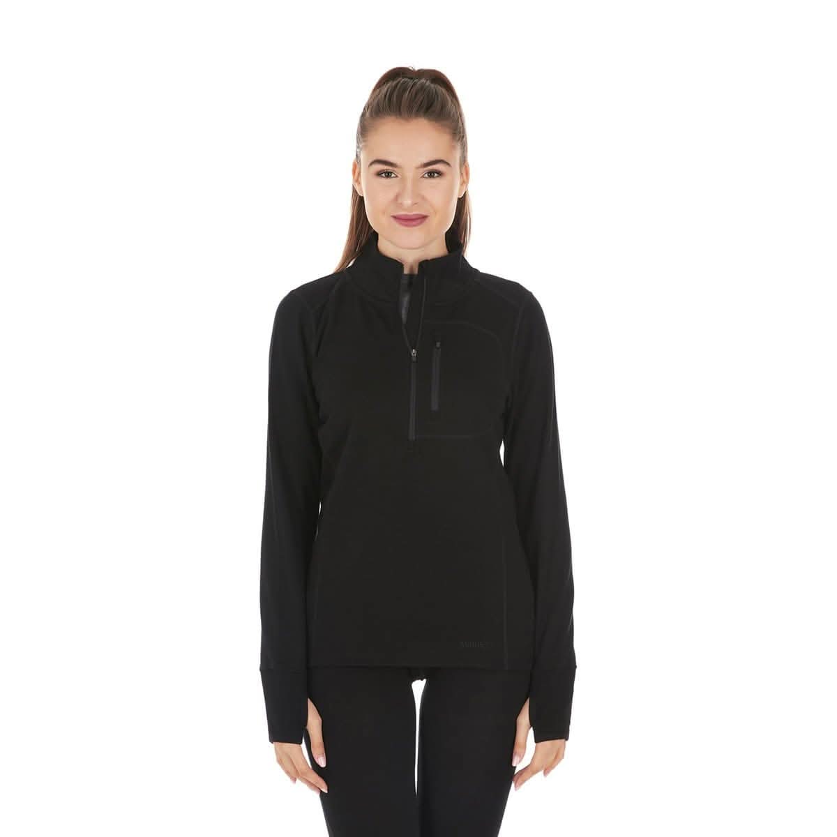 Women's Heavyweight Wool 1/4 Zip Top