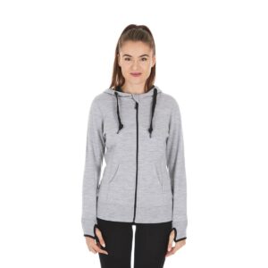 Women's Brushed Merino Wool Full-Zip Hoodie